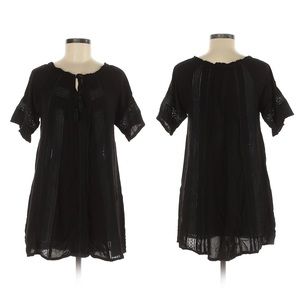 Lagaci boho short black dress